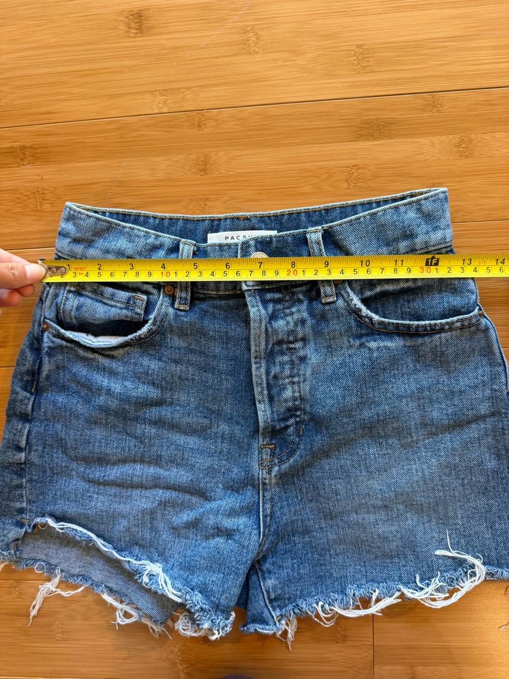 PacSun High Rise Icon Denim Shorts — Size 24 - Picture 6 of 9